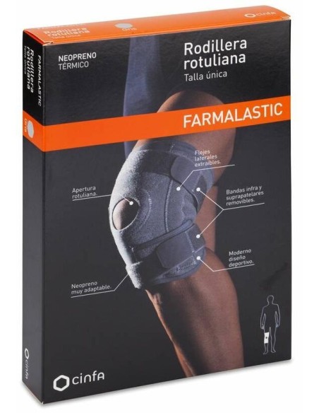 Farmalastic Rodillera Rotuliana Neopreno Talla Única, 1 Ud