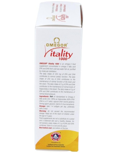 Omegor Vitality 1000 60Perlas