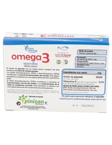 Pinisan Omega 3 30 Perlas