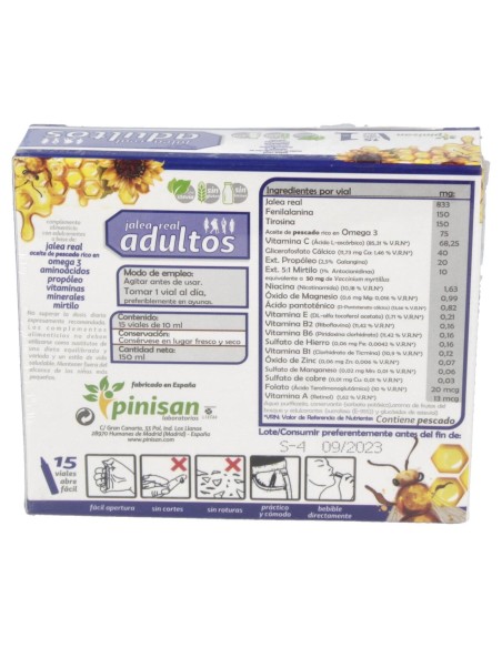Pinisan Jalea Real Adultos 15Uds