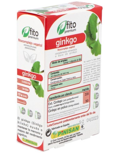 Fito Premium Ginkgo 30Cap.