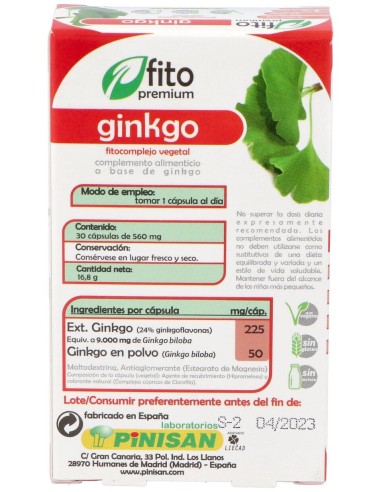 Fito Premium Ginkgo 30Cap.