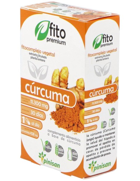 Fito Premium - Curcuma - Pinisan - 30 Cápsulas