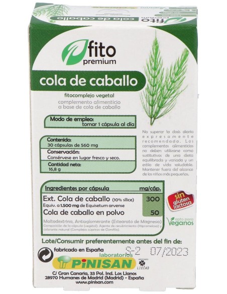 Fito Premium - Cola Caballo - Pinisan - 30 Cápsulas