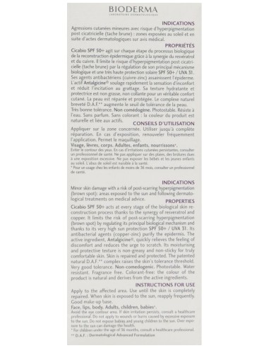 Bioderma Cícabio Crema Spf50+ 30Ml