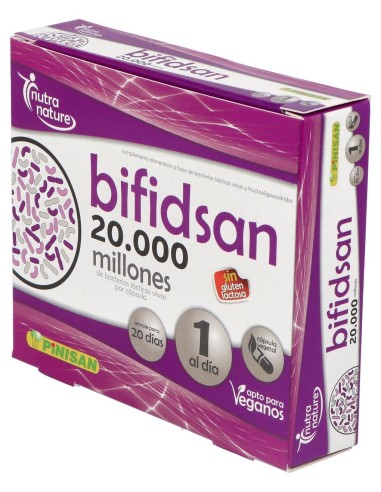 Pinisan Bifidsan 20.000 Millones De Ufc 20 Cápsulas