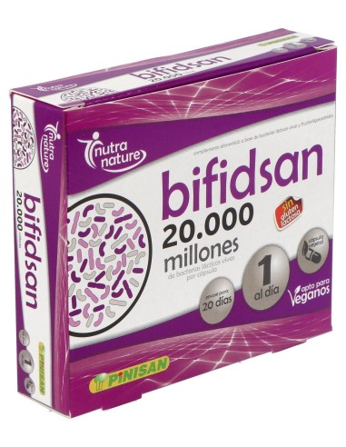 Pinisan Bifidsan 20.000 Millones De Ufc 20 Cápsulas
