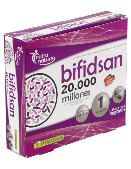 Pinisan Bifidsan 20.000 Millones De Ufc 20 Cápsulas