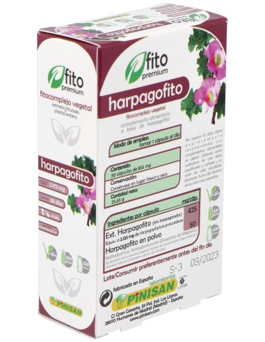 Fito Premium - Harpagofito - Pinisan - 30 Cápsulas