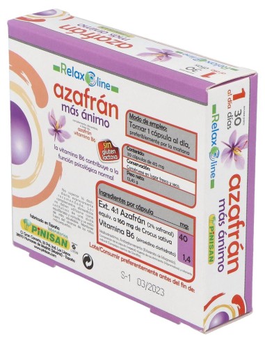 Relax Line Azafran Mas Animo 30Cap.