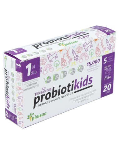 Pinisan Probiotikids Sabor Fresa 20Uds