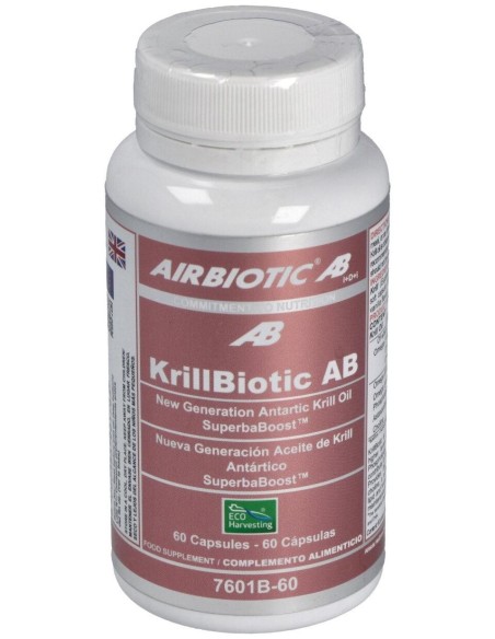 Airbiotic Krillbiotic Ab 590 Mg Ecoharvesting 60 Cápsulas
