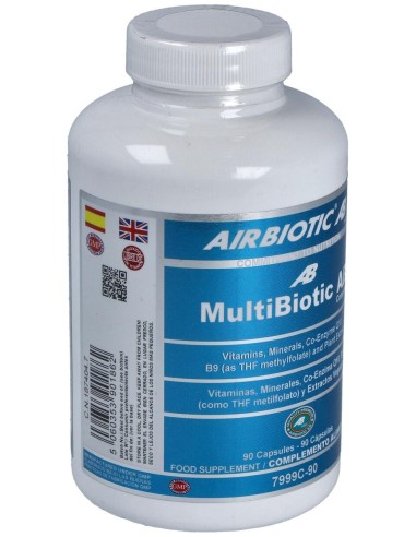 Airbiotic Multibiotic Ab Complex 90 Cápsulas