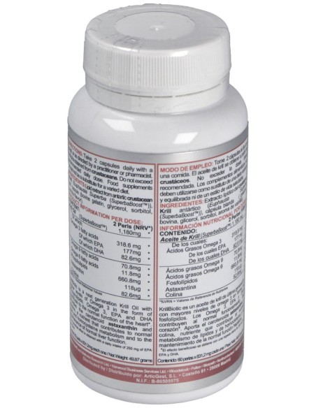 Airbiotic Krillbiotic Ab 590 Mg Ecoharvesting 60 Cápsulas