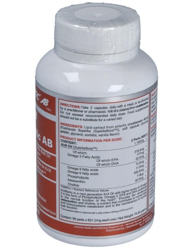 Airbiotic Krillbiotic Ab 590 Mg Ecoharvesting 90 Cápsulas