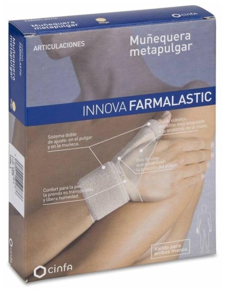 Farmalastic Innova Muñequera Metapulgar Grande/Extra-Grande, 1 Ud