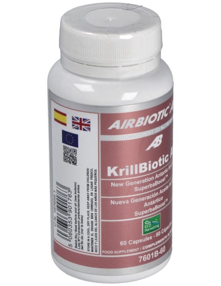 Airbiotic Krillbiotic Ab 590 Mg Ecoharvesting 60 Cápsulas