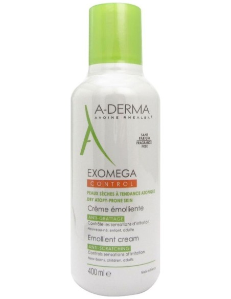 A-Derma Exomega Control Crema Emoliente, 400 Ml