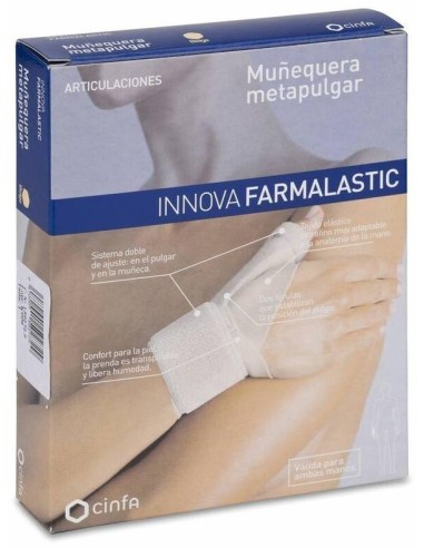 Farmalastic Innova Muñequera Metapulgar Talla Pequeña/Mediana, 1 Ud