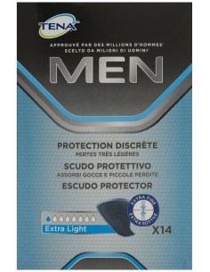 Tena Men Escudo Protector Extra Fino 14Uds