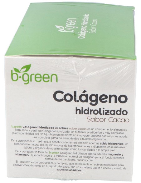 Colageno Hidrolizado Cacao 30Sbrs.
