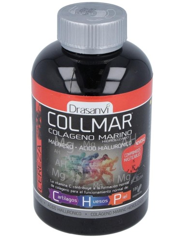 Drasanvi Collmar® Colágeno Marino + Magnesio Sabor Cereza 180Comp