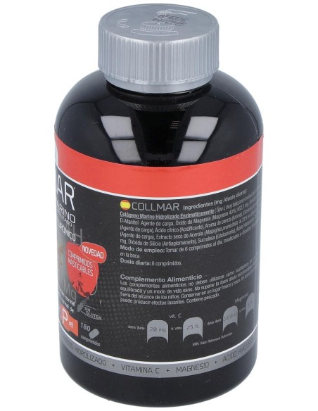 Drasanvi Collmar® Colágeno Marino + Magnesio Sabor Cereza 180Comp