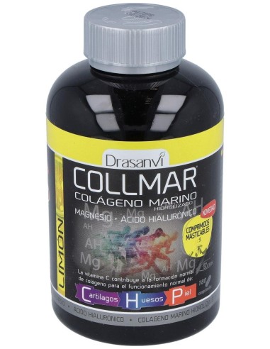 Drasanvi Collmar® Colágeno Marino + Magnesio Sabor Limón 180Comp