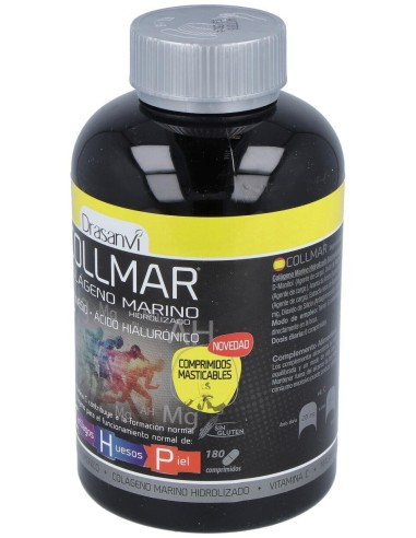 Drasanvi Collmar® Colágeno Marino + Magnesio Sabor Limón 180Comp