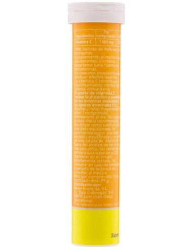 Redoxon Vitamina C Efervescente Sabor Limón, 30 Comprimidos