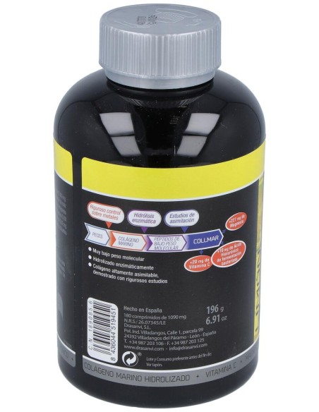 Drasanvi Collmar® Colágeno Marino + Magnesio Sabor Limón 180Comp