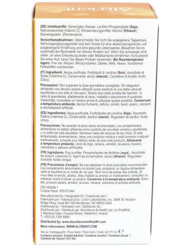 Altrient Vitamina C Liposomal 30Sbrs.