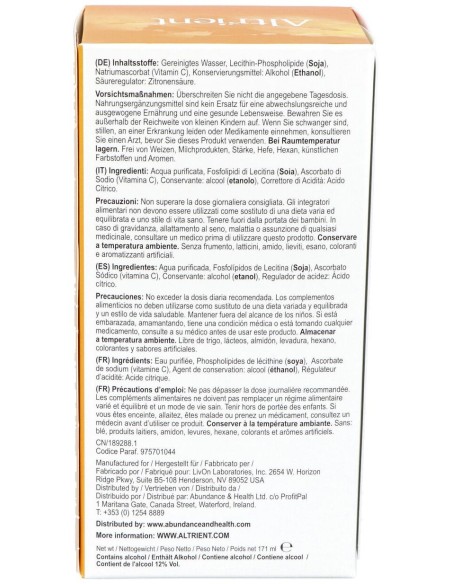 Altrient Vitamina C Liposomal 30Sbrs.
