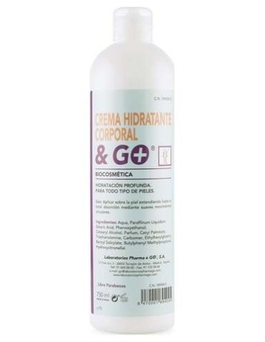 Laboratorios Pharma Y Go Crema Hidratante Corporal Y Go 750Ml