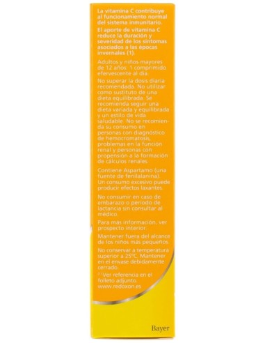 Redoxon Vitamina C Efervescente Sabor Limón, 30 Comprimidos