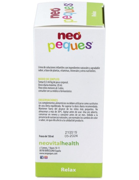 Neopeques Relax 150 Ml Neo.