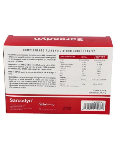 Sarcodyn Piña 21 Sobres