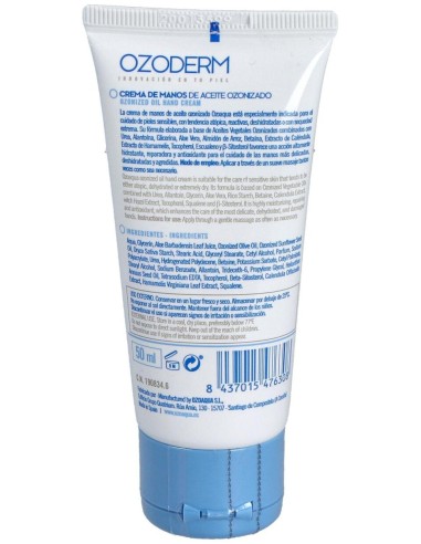 Ozoaqua Crema De Manos De Ozono 50Ml
