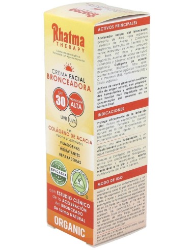 Rhatma Crema Facial Bronceadora Spf30 60Ml
