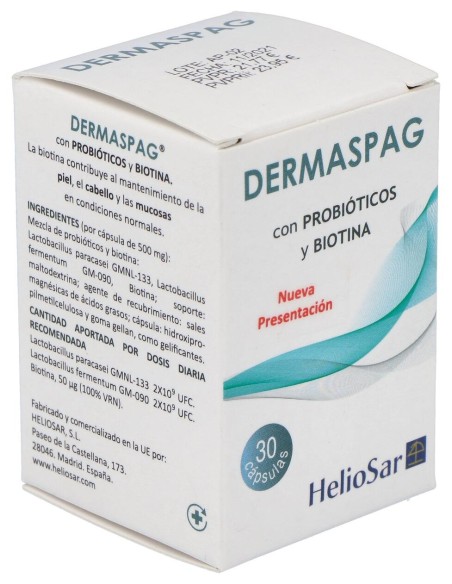 Heliosar Dermaspag 30Caps