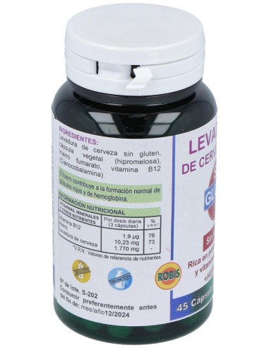Levadura De Cerveza Forte Sin Gluten 45Cap.