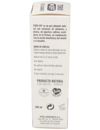 Taullorganics Tensi Off Gel Calmante 200Ml