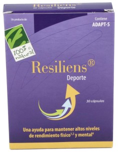 100% Natural Resiliens Deporte 30 Cápsulas
