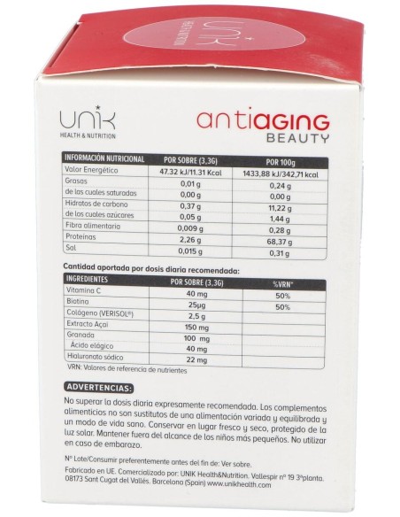Unik Antiaging Beauty 30Sticks
