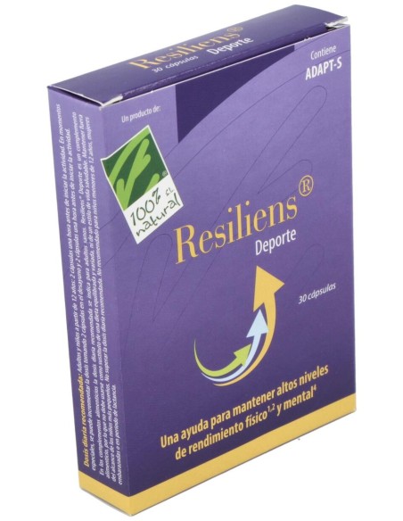 100% Natural Resiliens Deporte 30 Cápsulas