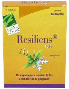100% Natural Resiliens Cold 30 Cápsulas