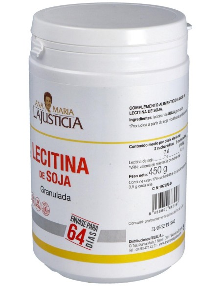 Lecitina Gmo Granulada 450Gr.