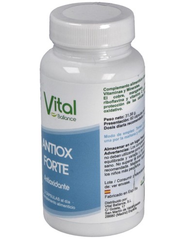 Vital Ballance Antiox Forte 60Caps