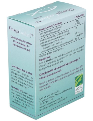 Cien Por Cien Natural Omegaconfort7 60 Perlas