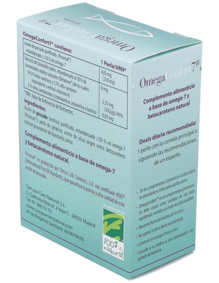 Cien Por Cien Natural Omegaconfort7 60 Perlas